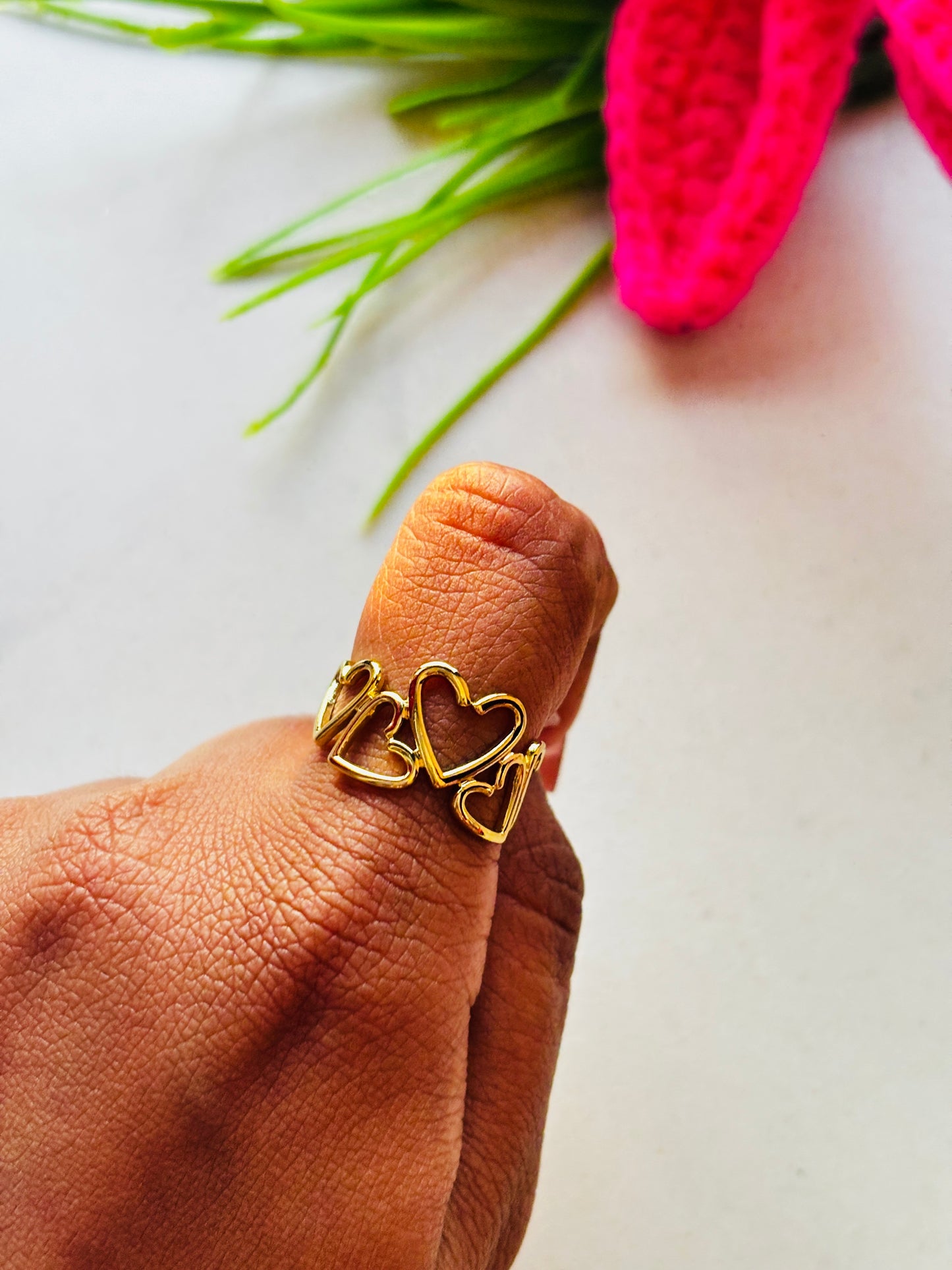 Interlocking Heart Ring