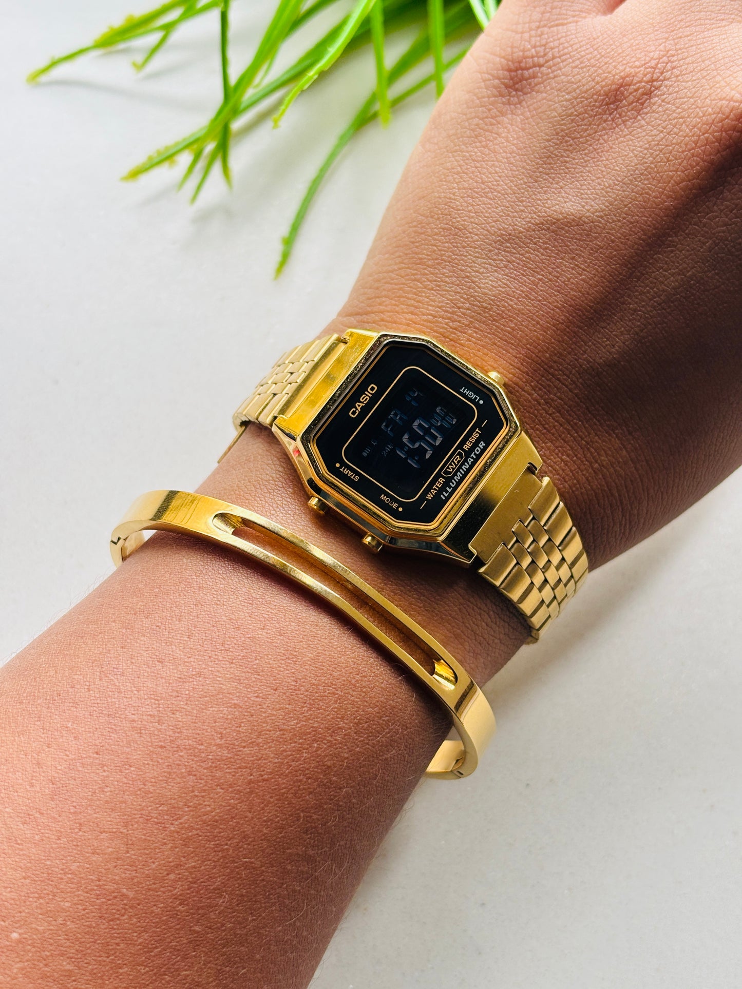 Textured Gold Kada Bangle