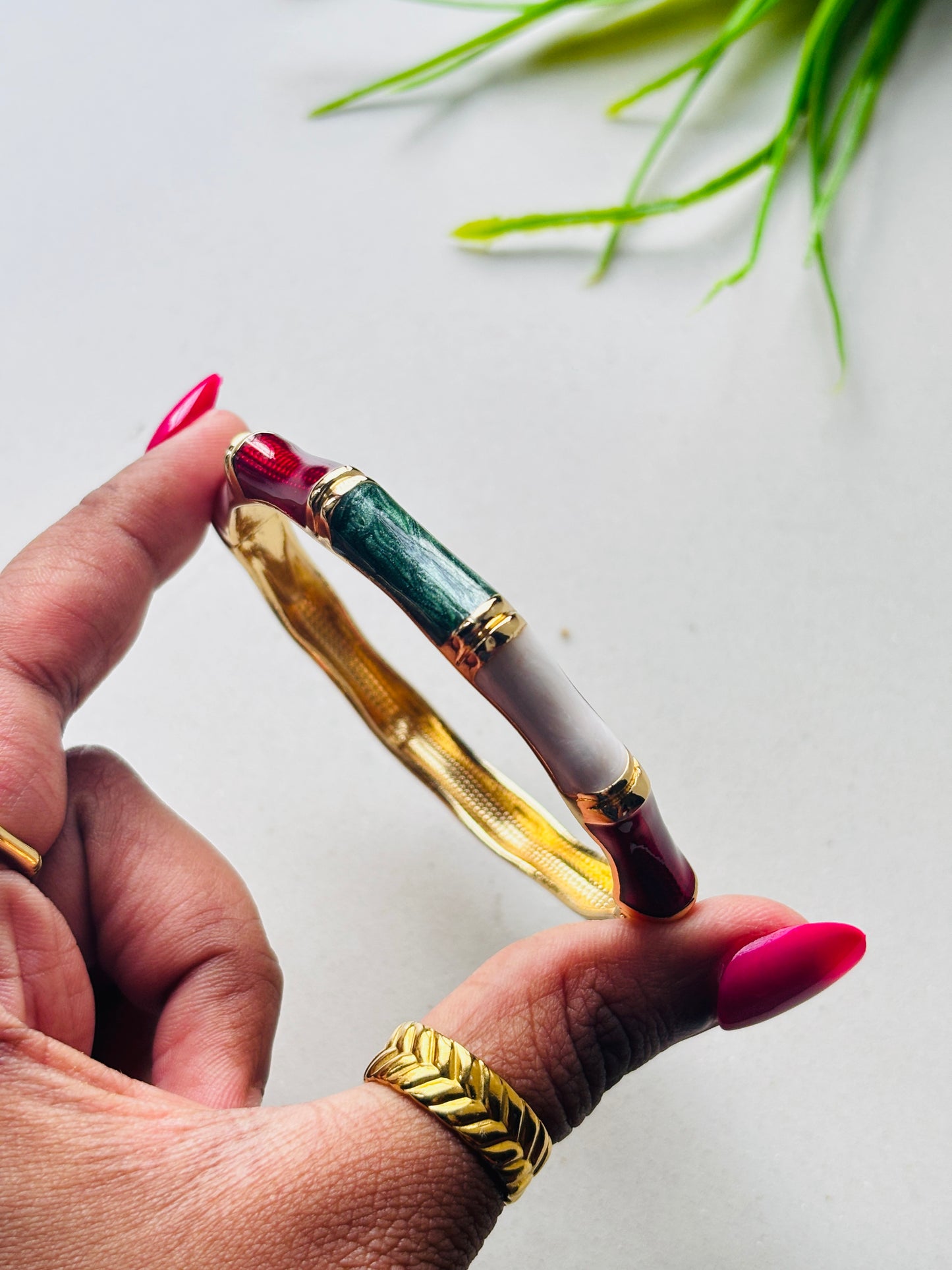 Multicolour Bamboo Kada