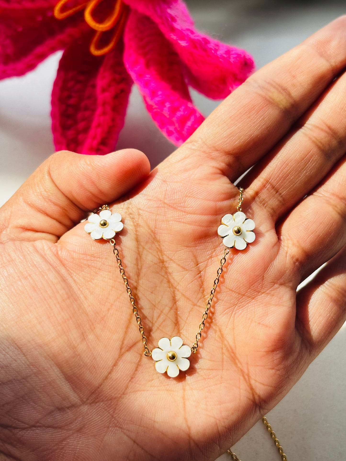 Floral Link Necklace