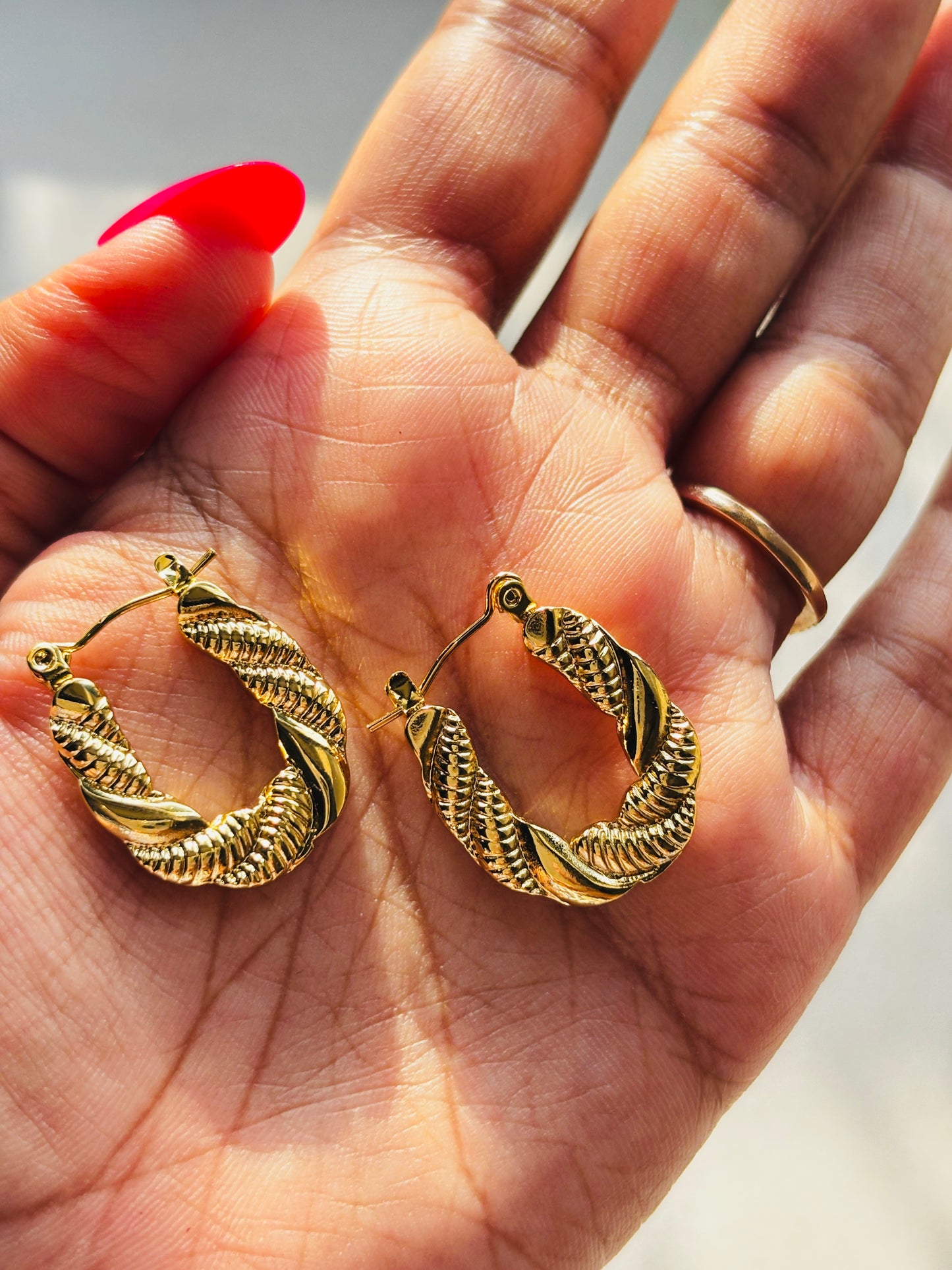 Braided Mini Hoops