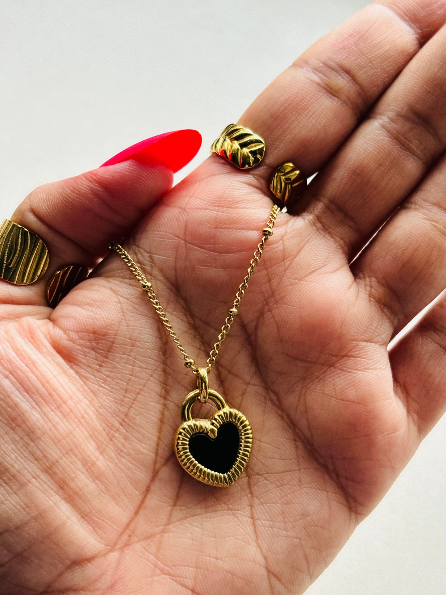 Reversible Heart Necklace