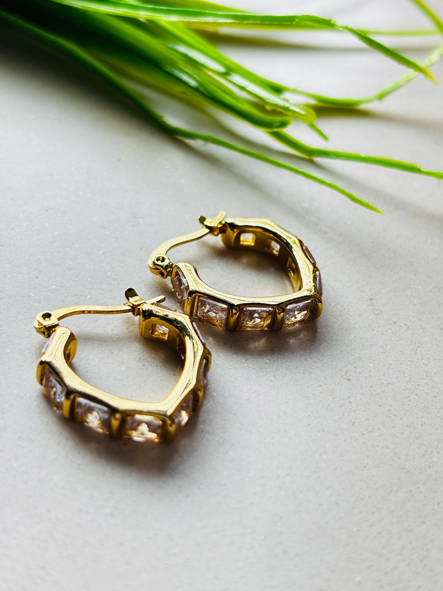 Luxe Studded Hoops
