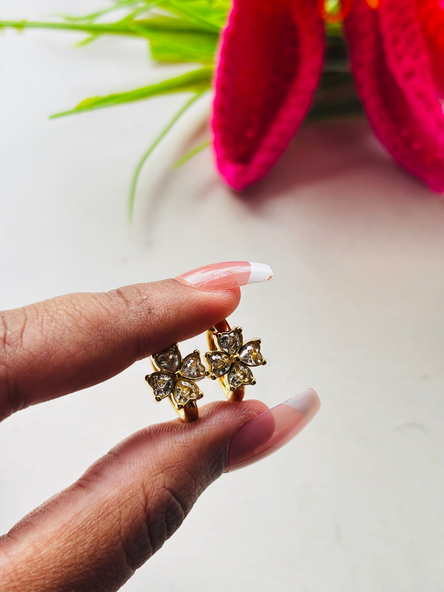 Clover Huggie Earrings