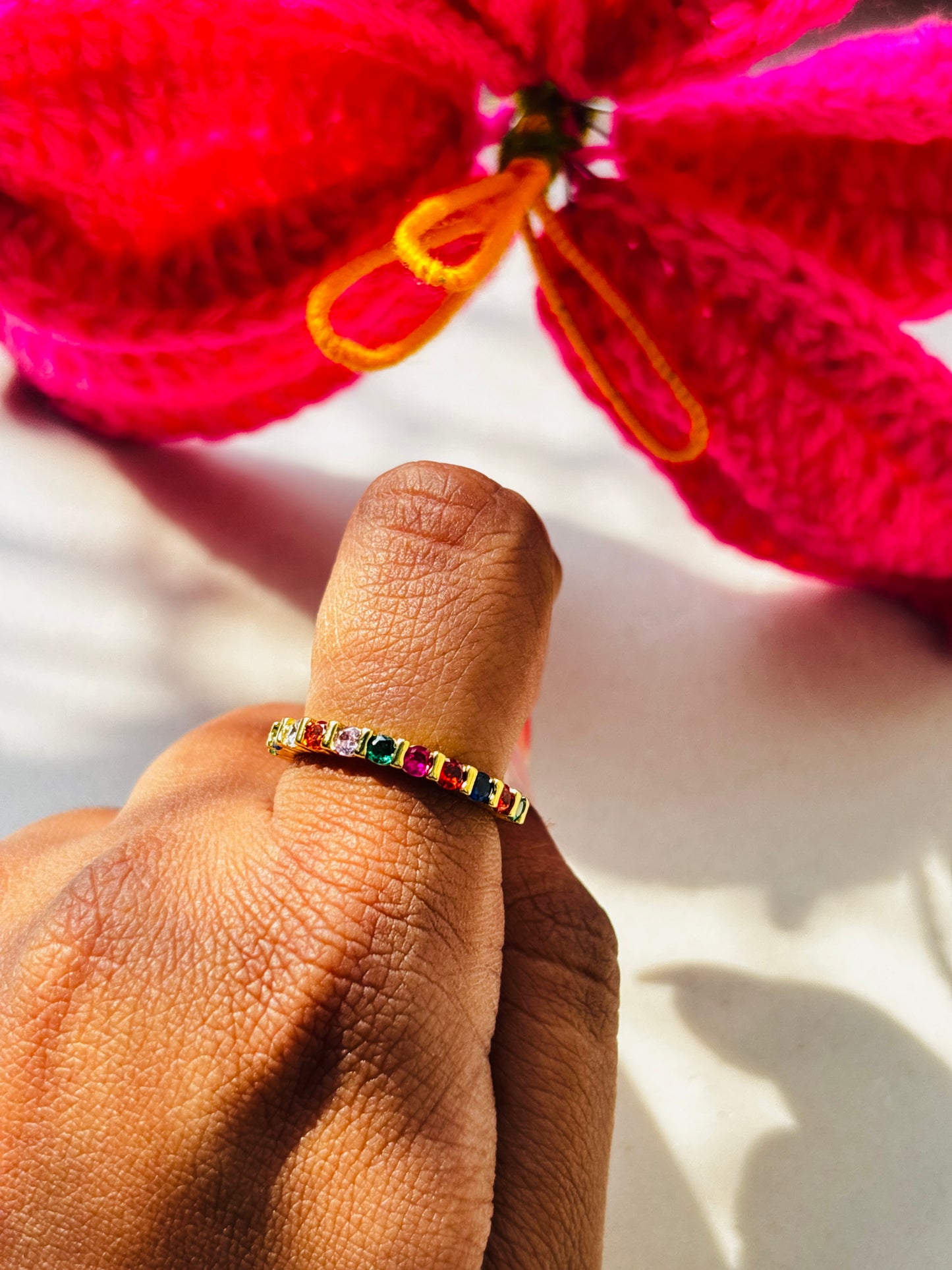 Multi Gem Stackable Ring 1.0