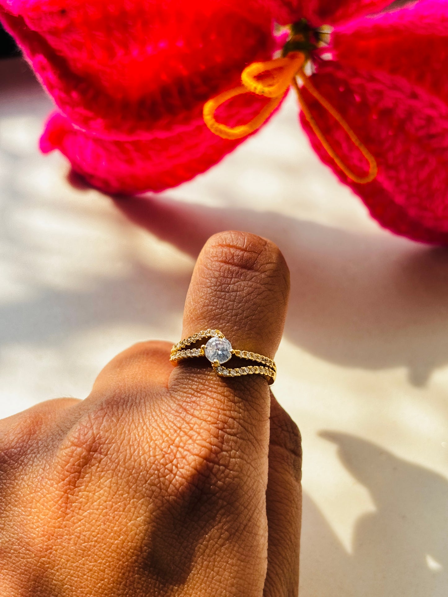 Solitaire Infinity Ring