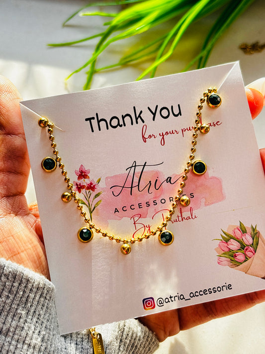 Green & Gold Trending Necklace