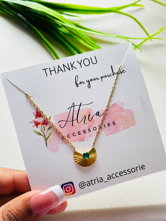 Emerald Sub Burst Necklace