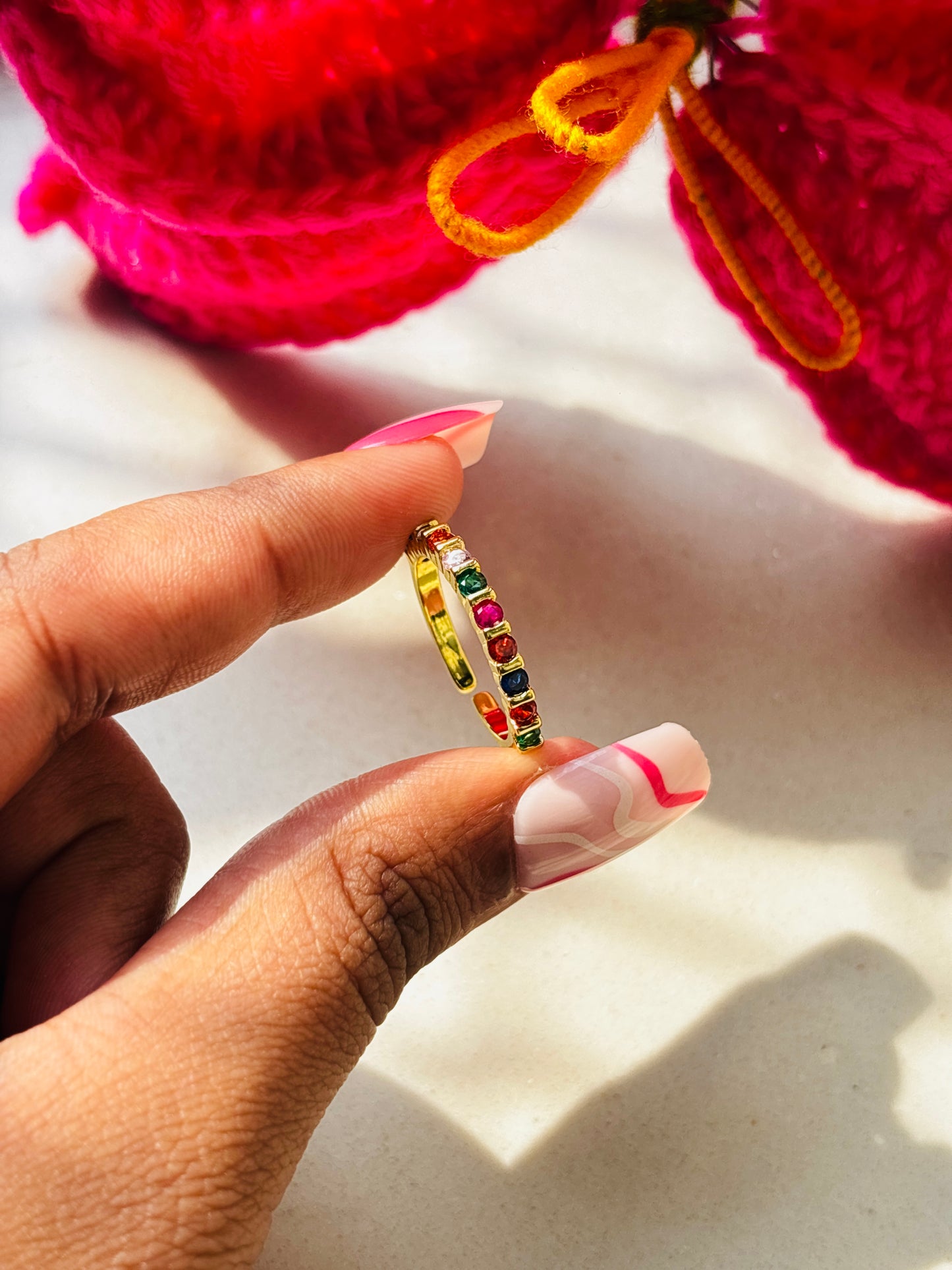Multi Gem Stackable Ring 1.0