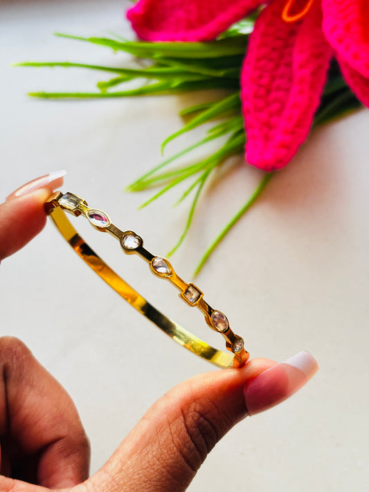 Minimalist Gemstone Kada