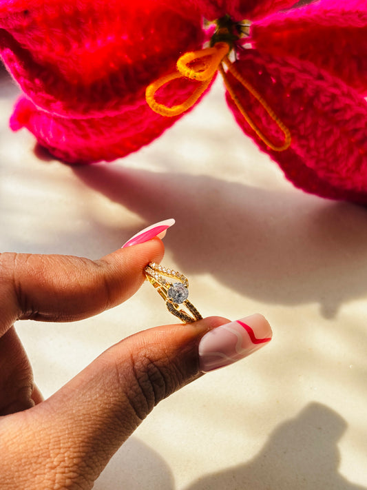 Solitaire Infinity Ring