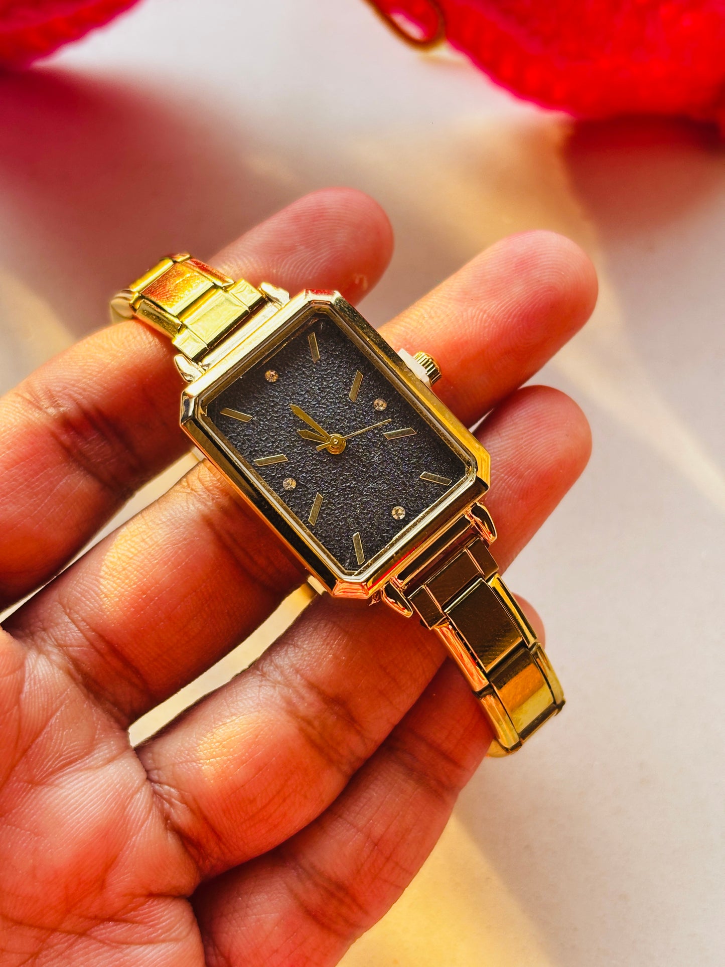 Black Gold Adjustable Vintage Watch