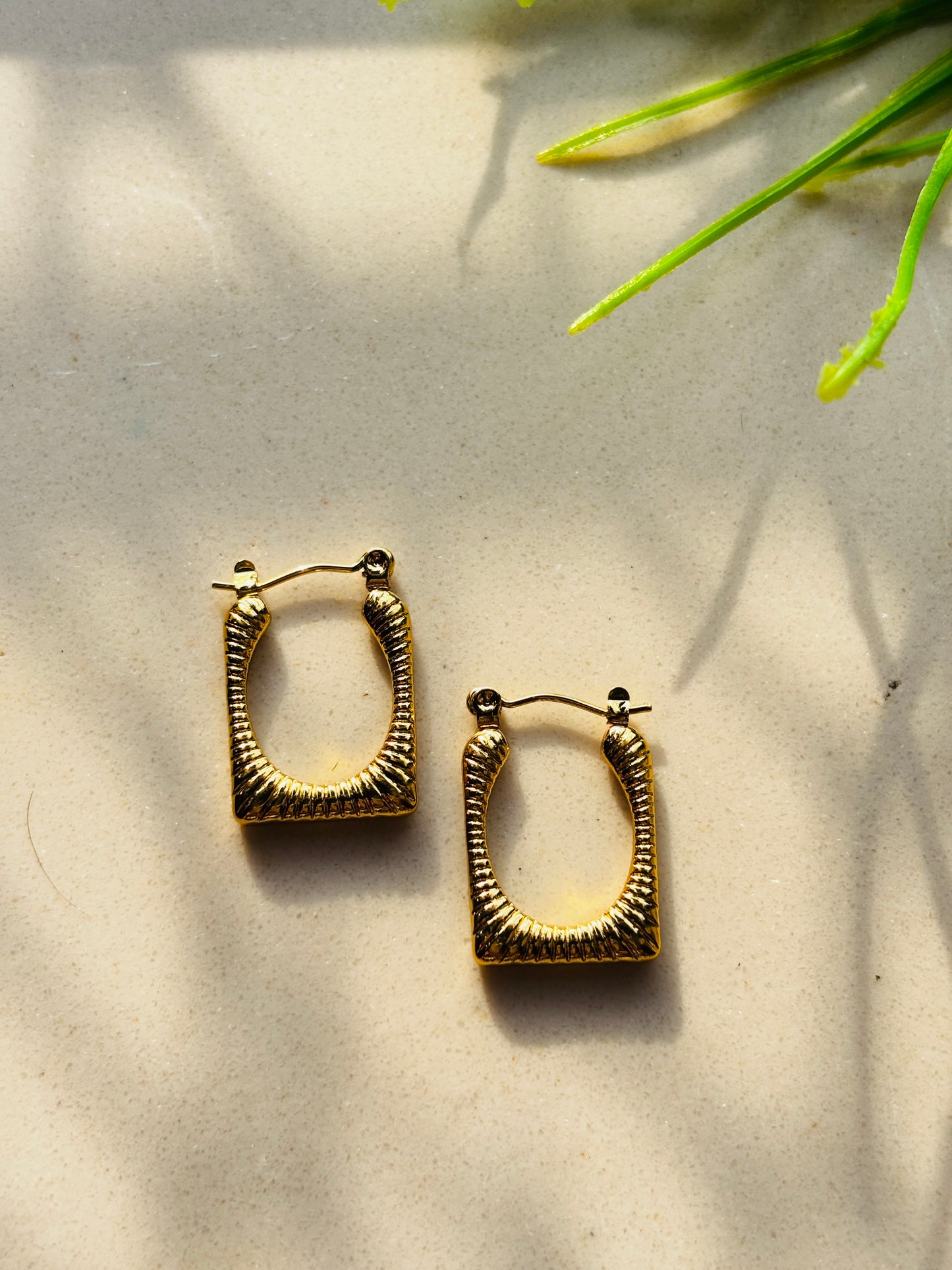 Square Sunrise Hoops