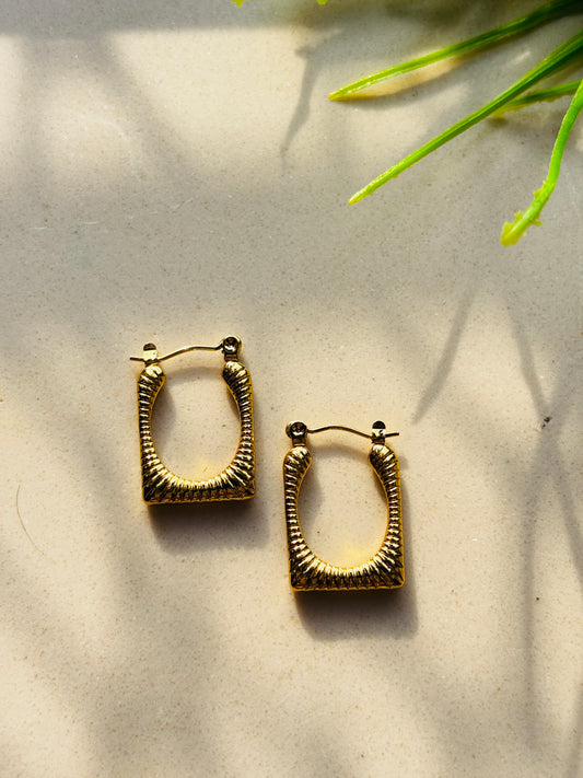 Square Sunrise Hoops