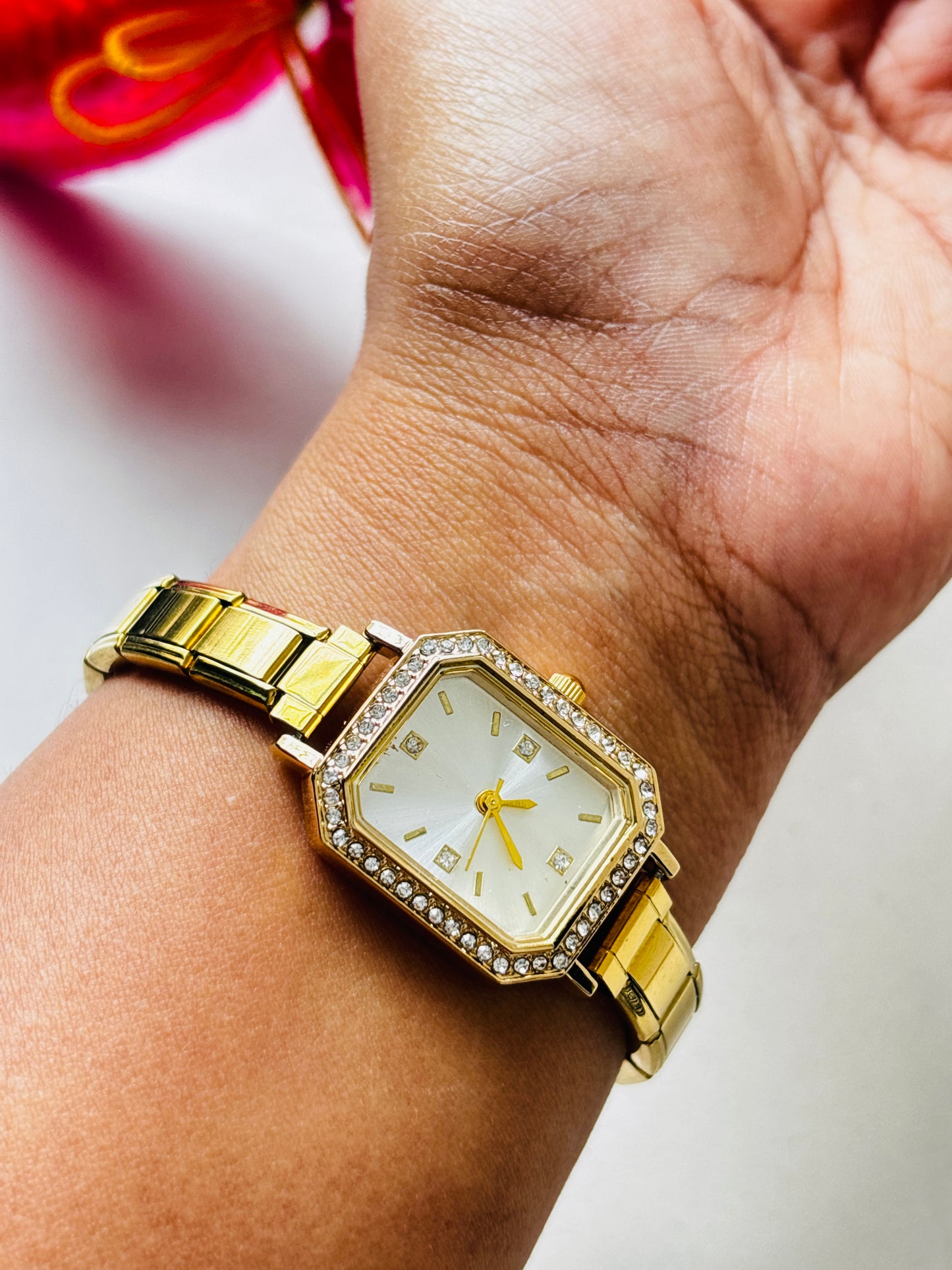 White Gold Adjustable  Vintage Watch