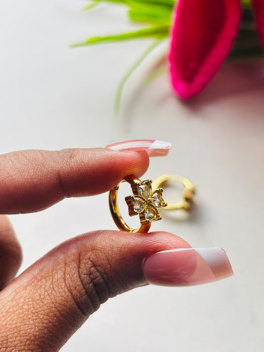 Clover Huggie Earrings