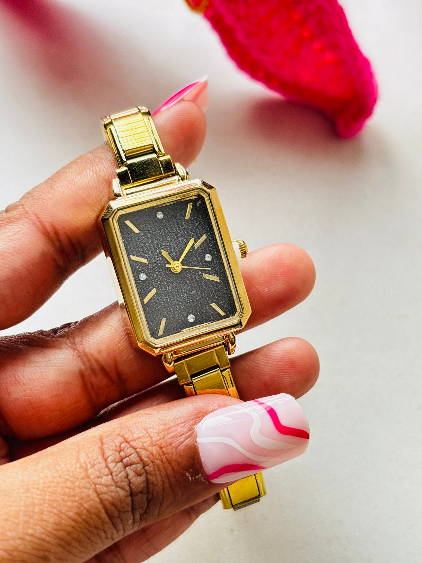 Black Gold Adjustable Vintage Watch