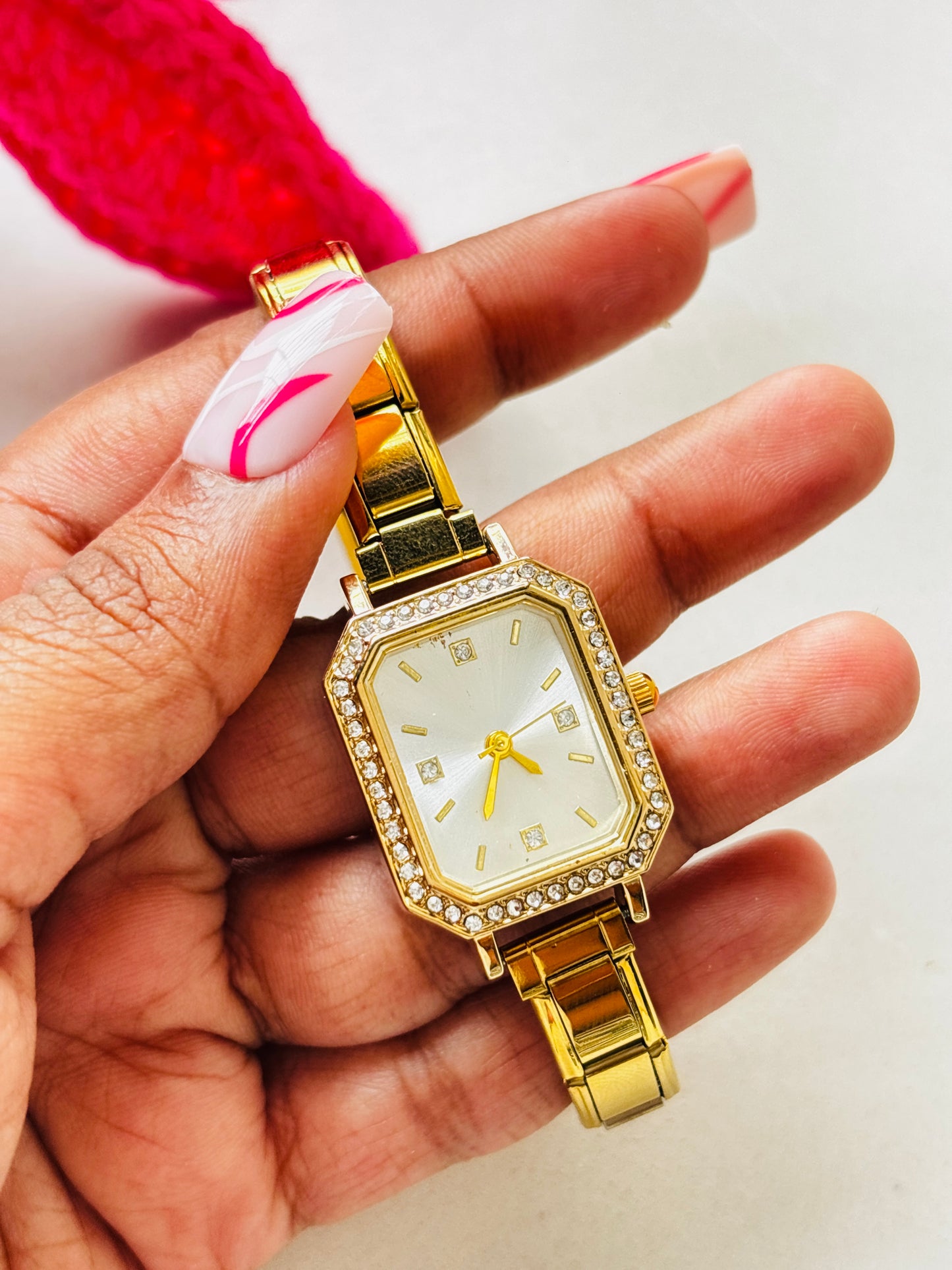 White Gold Adjustable  Vintage Watch