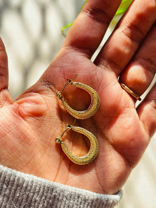 Stipple Oval Hoops