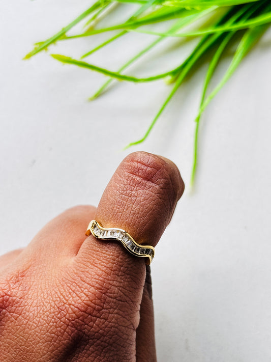 Serene Wave Ring