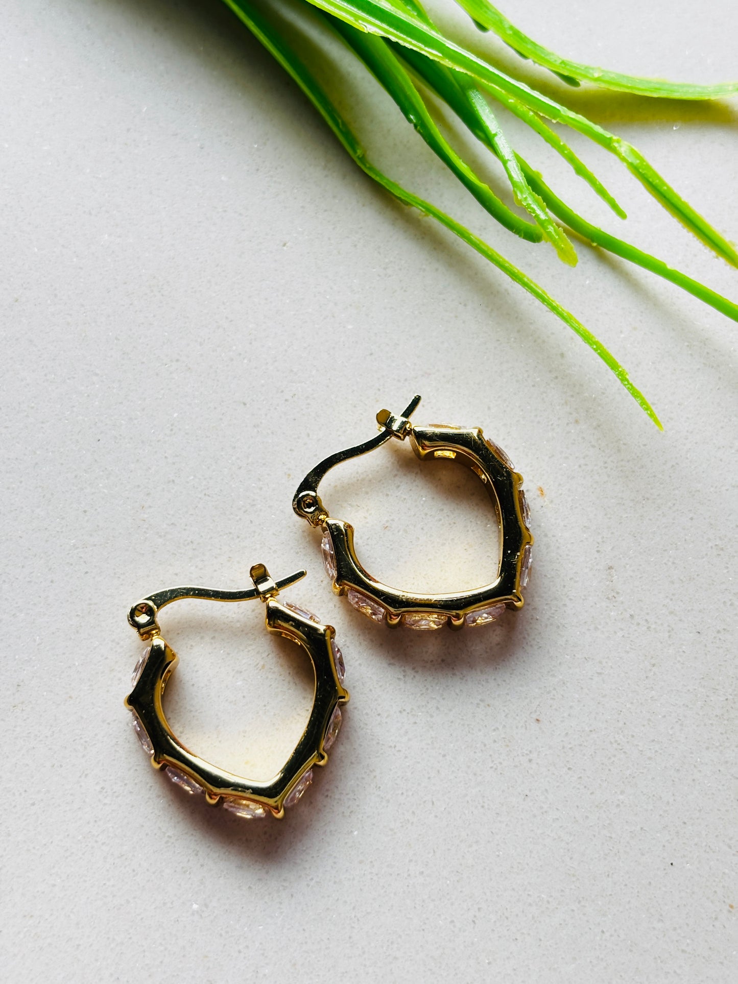 Luxe Studded Hoops
