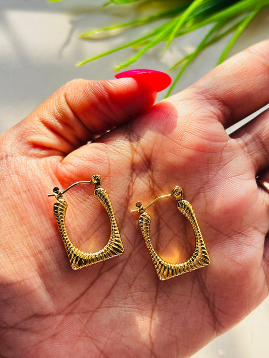 Square Sunrise Hoops