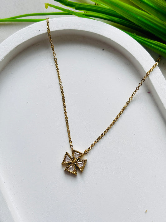 Flower Motif Necklace