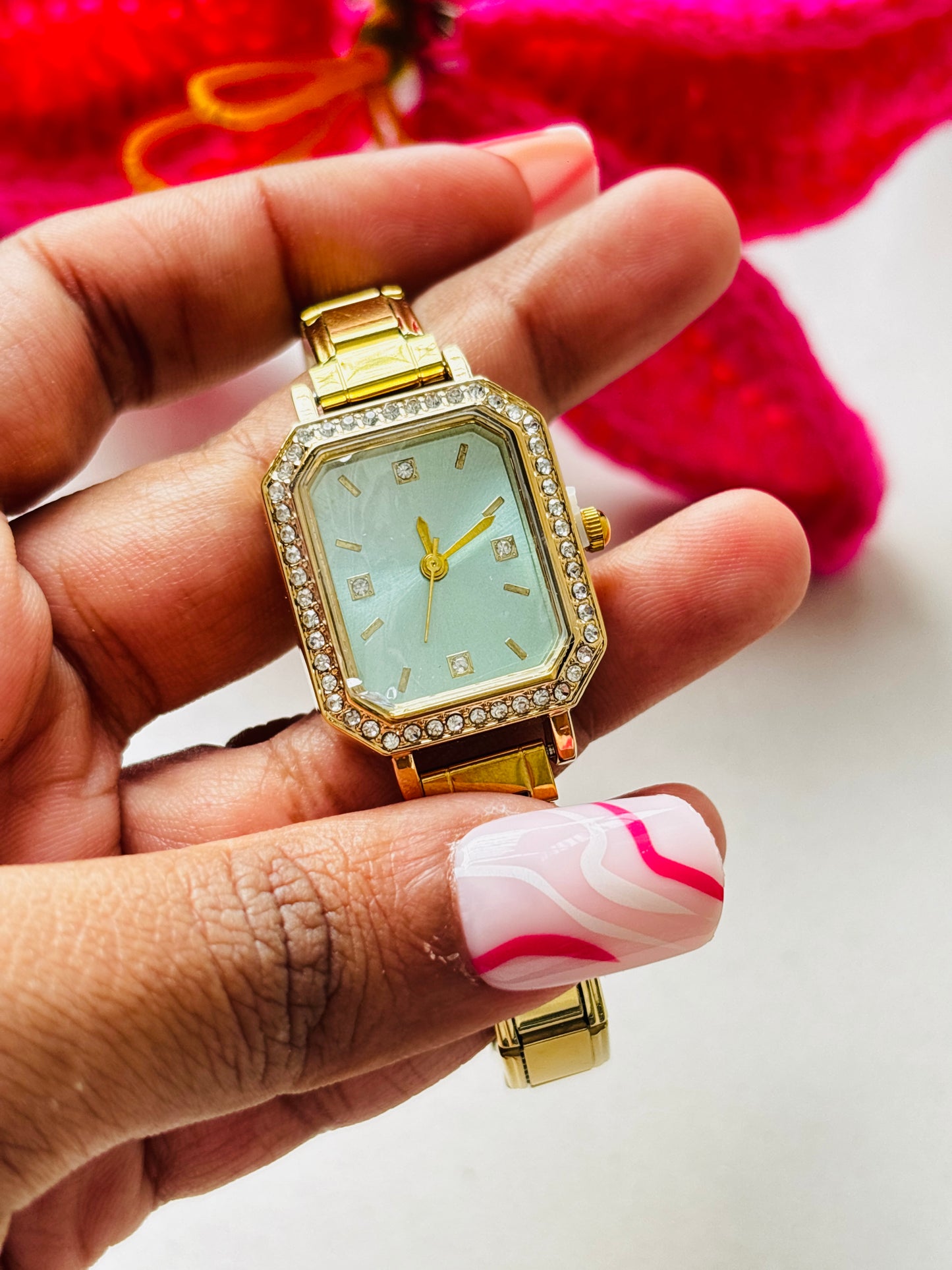 Sea Green Gold Adjustable Anti Tarnish Watch