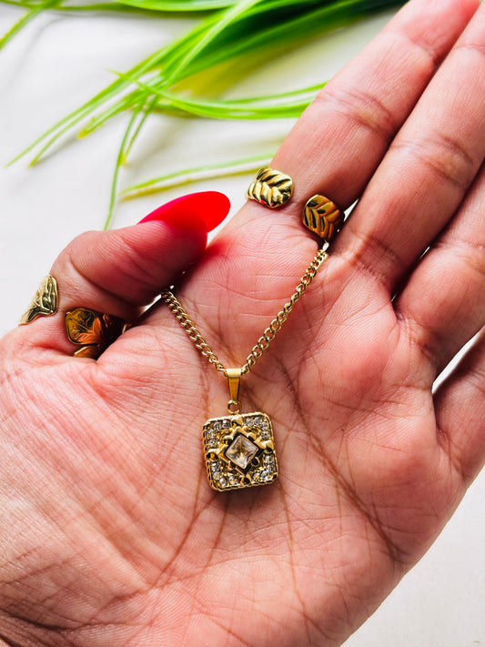 Crystal Cluster Necklace