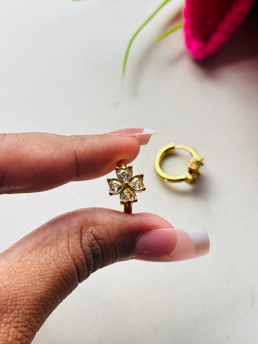 Clover Huggie Earrings