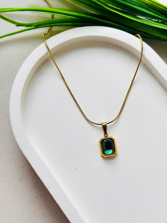 Green Crystal Necklace