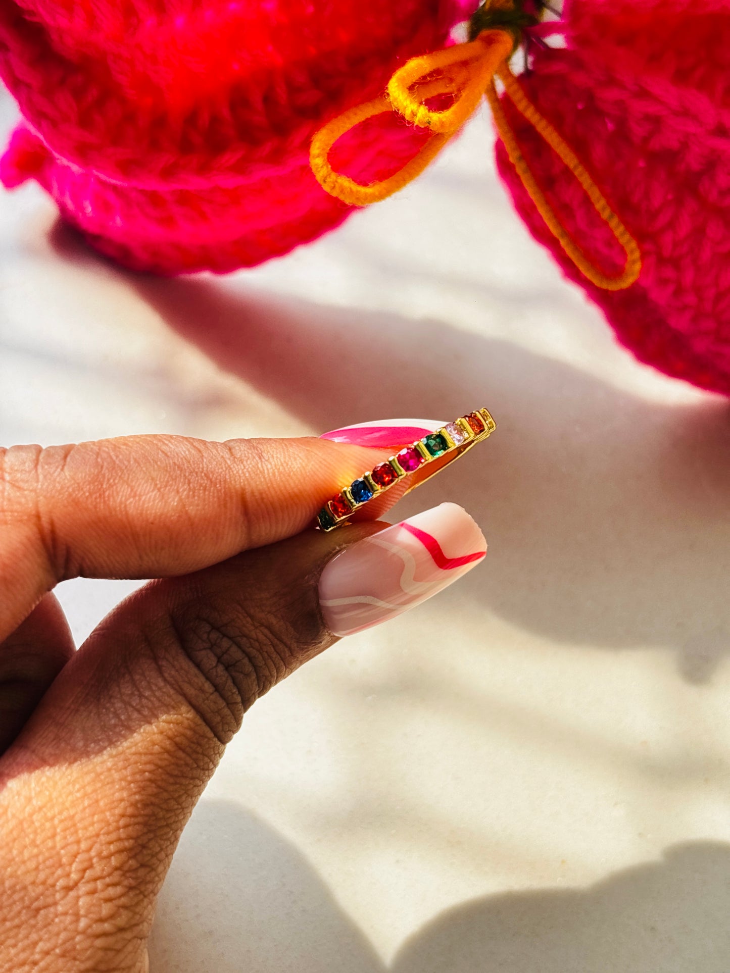 Multi Gem Stackable Ring 1.0