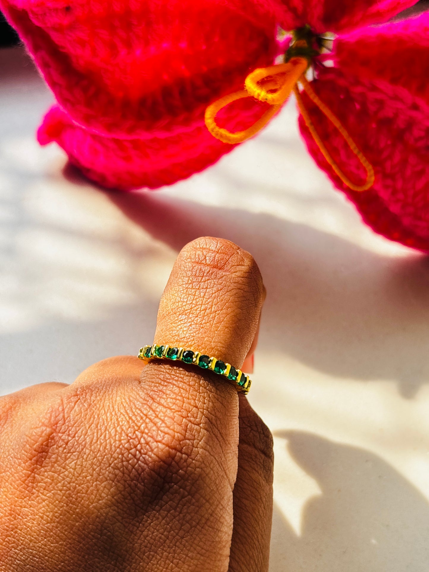 Green Stackable Ring 1.0
