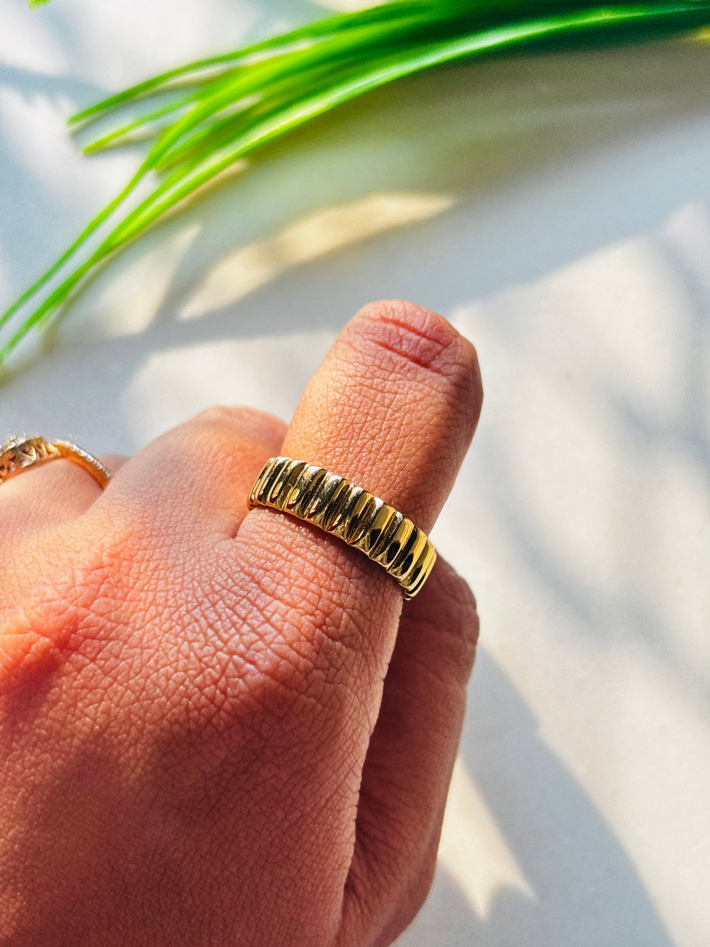 Fluted Cuff Ring