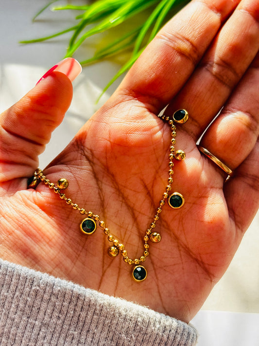 Green & Gold Trending Necklace