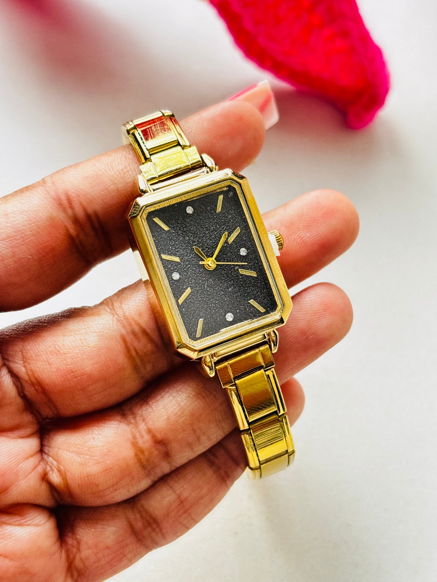 Black Gold Adjustable Vintage Watch