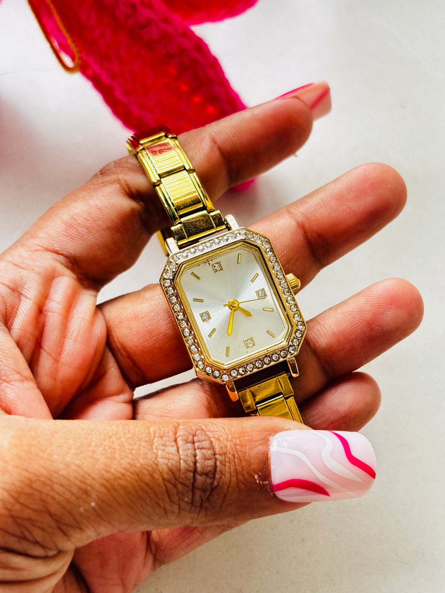 White Gold Adjustable  Vintage Watch