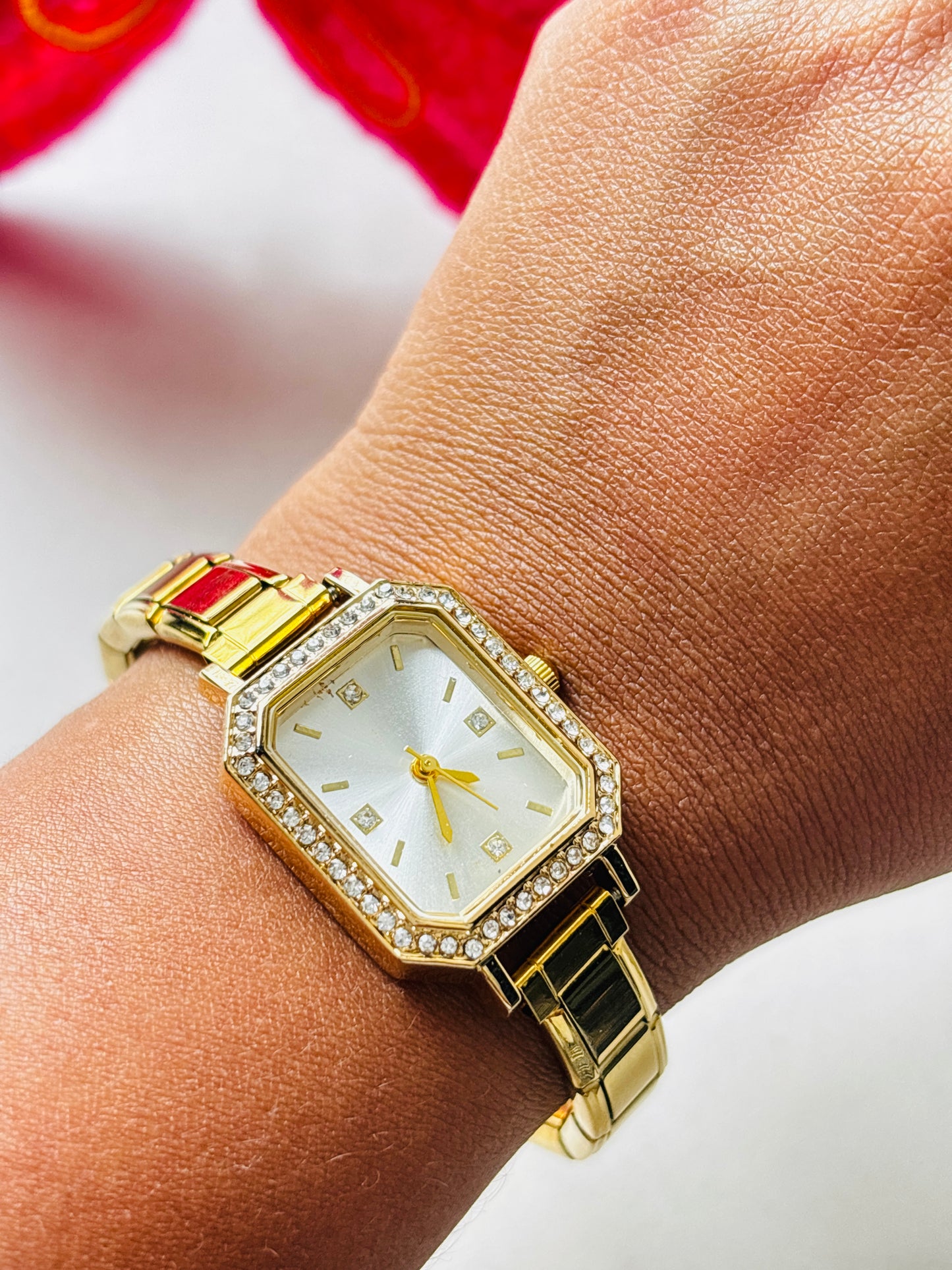White Gold Adjustable  Vintage Watch