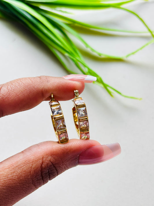 Luxe Studded Hoops