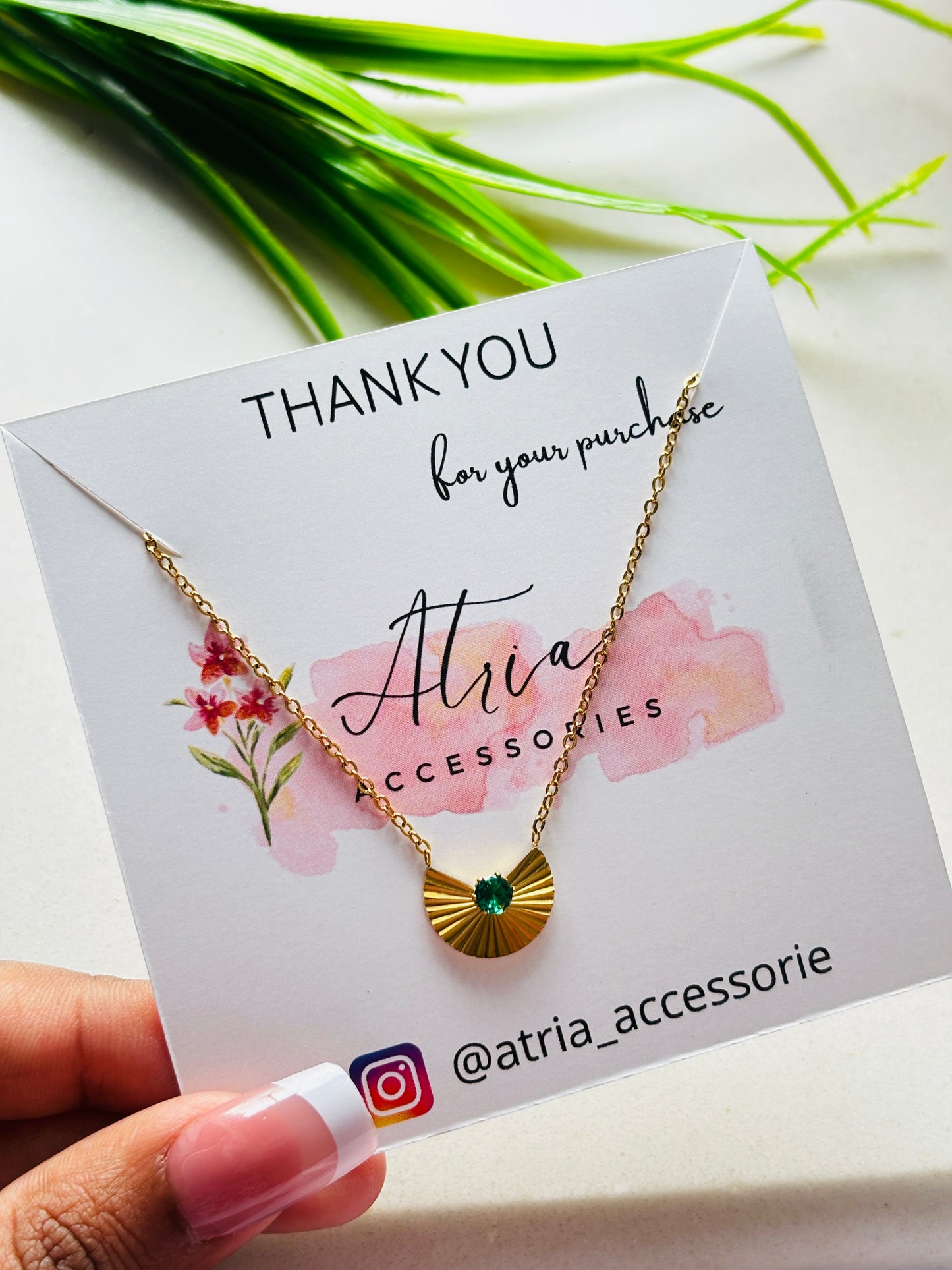 Emerald Sub Burst Necklace