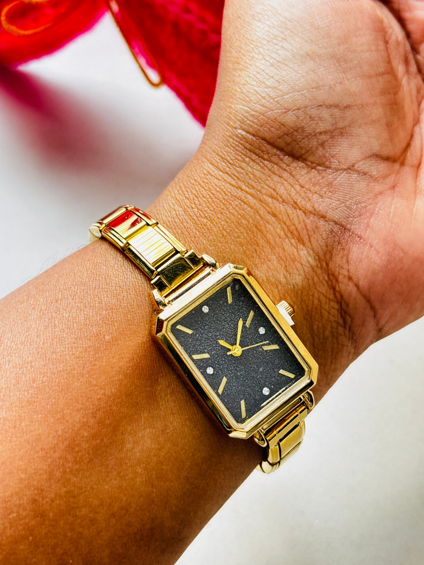 Black Gold Adjustable Vintage Watch