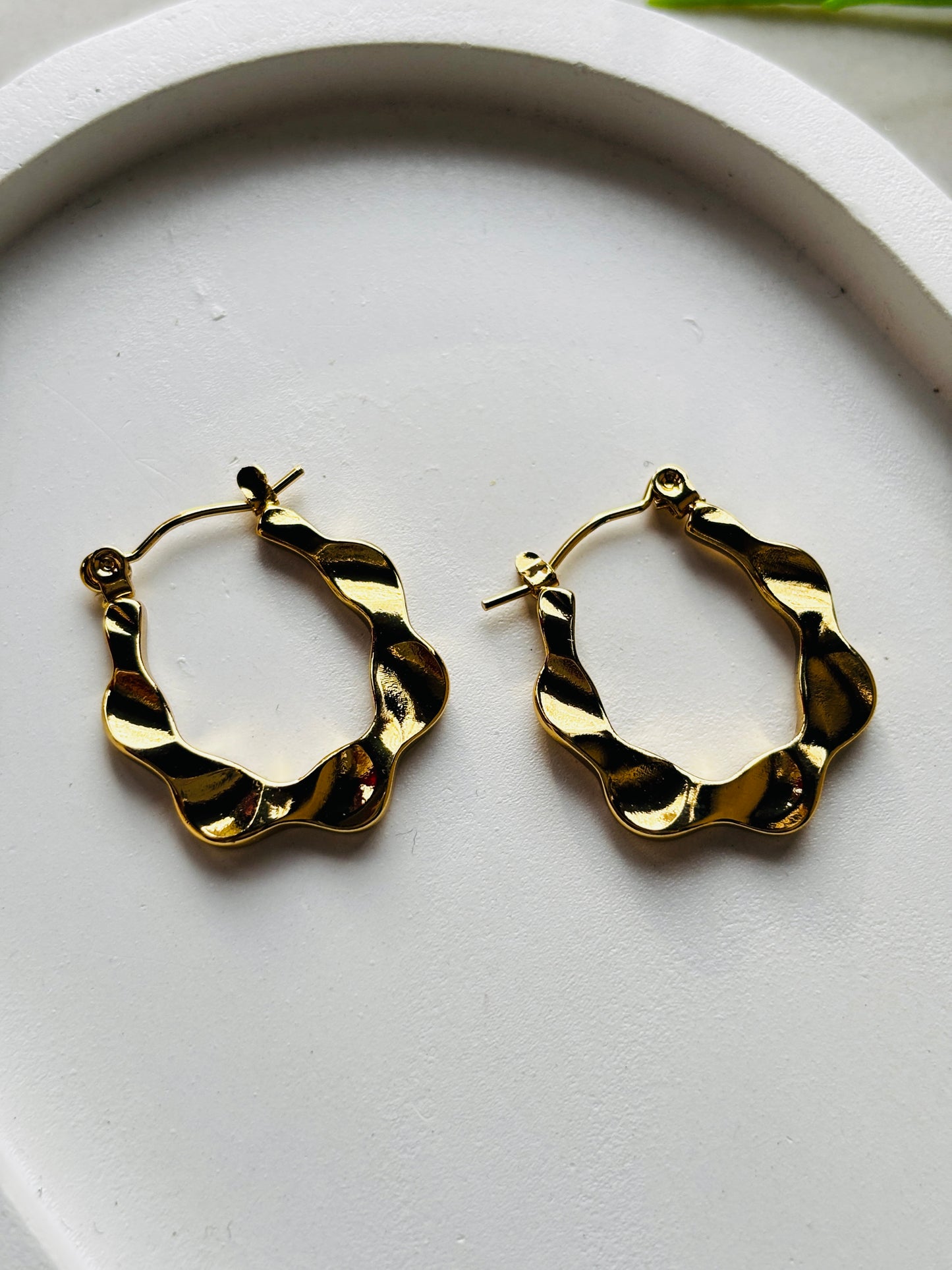 Fluid Gold Hoops