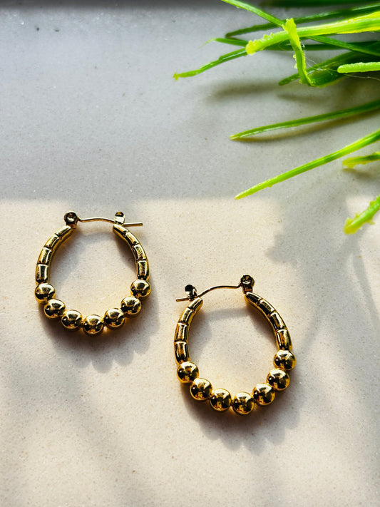 Beaded Horizon Hoops