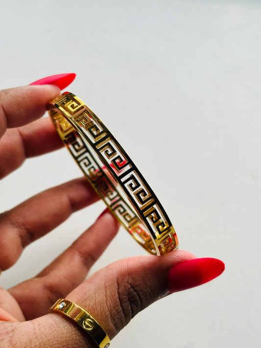 Greek Key Statement Bangle