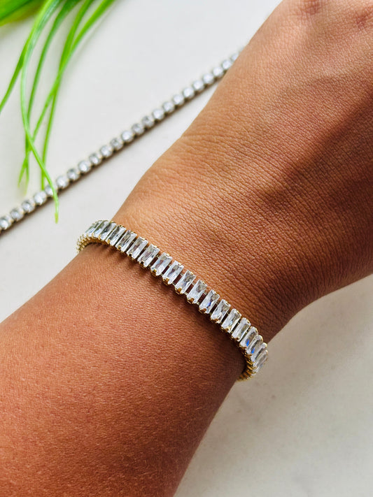 Emerald-Cut Luxe Chain Bracelet