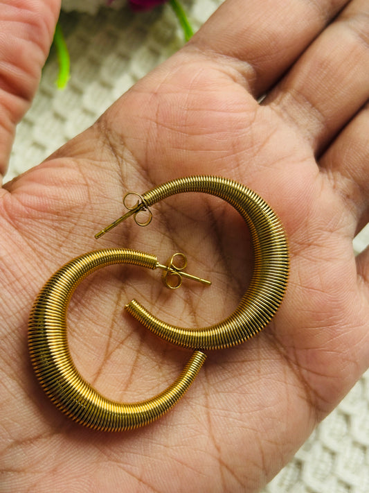 Coiled Half Hoops
