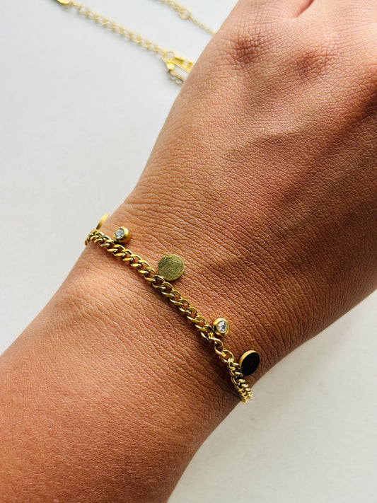 Mini Coin Charm Bracelet