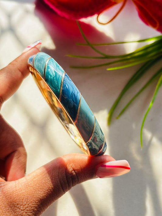 Blue Swirl - Enamel Kada
