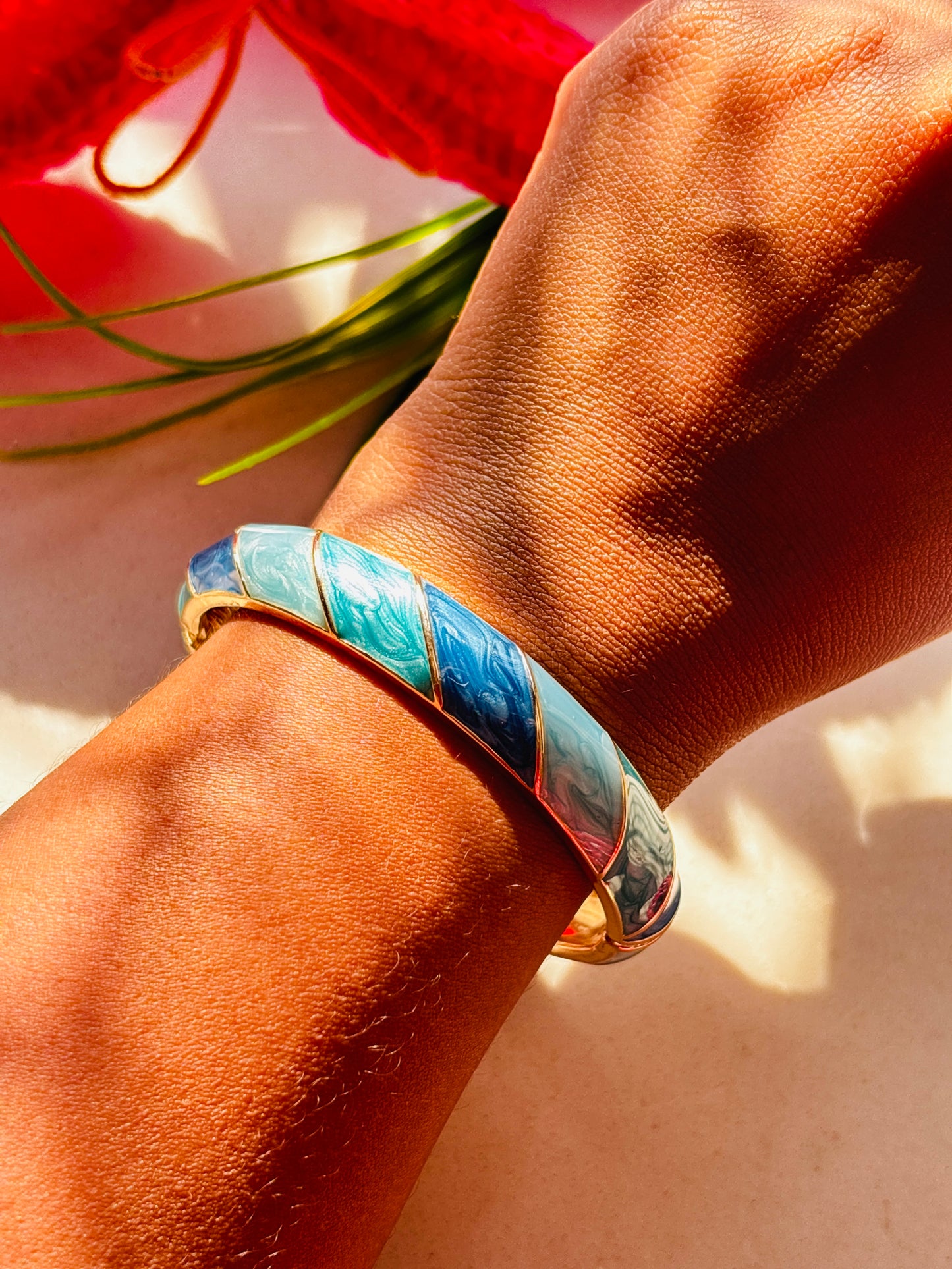 Blue Swirl - Enamel Kada