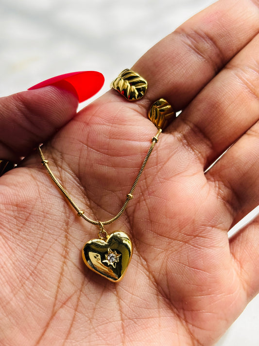 Puffed Heart Locket